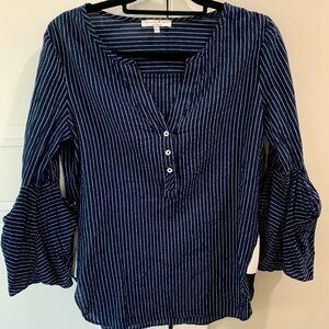 Current Air Navy Striped Top